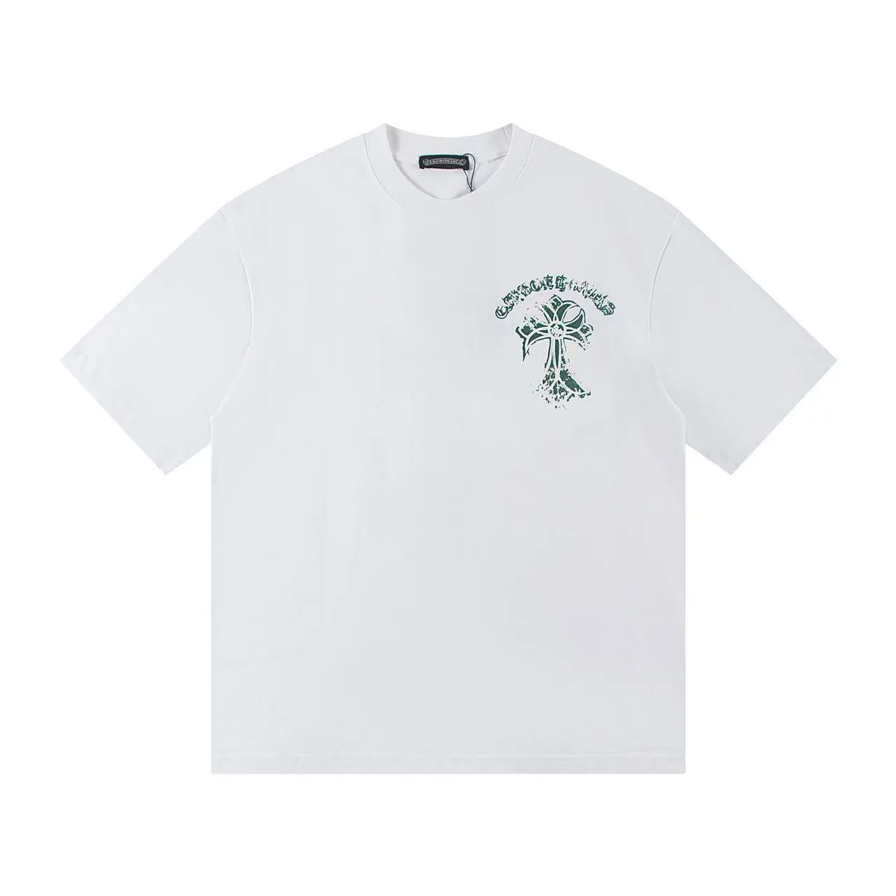 🅿️150 Style: 2025 new Croix Heart short-sleeved T-shirt Material: High version 300g double yarn combed cotton Size: S～XL Color: White Style number: Z017